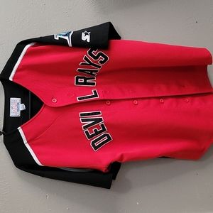 Vintage Tampa Bay Devil Rays Starter Button Up